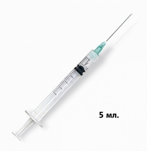 Шприц трехкомпонентный VOGT MEDICAL   22G (0,7х40 мм), 5 мл