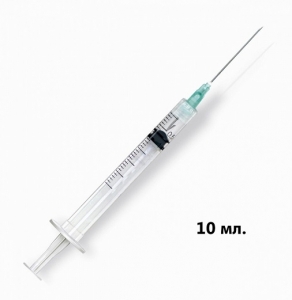 Шприц трехкомпонентный VOGT MEDICAL  21G (0,8х40 мм), 10 мл