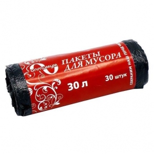 Пакеты для мусора стандарт, 30л, 30шт